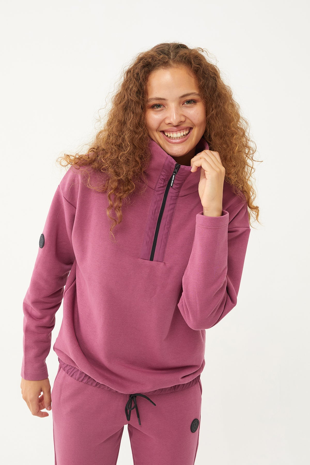 Women's Half Zipper Hoodie Tracksuit