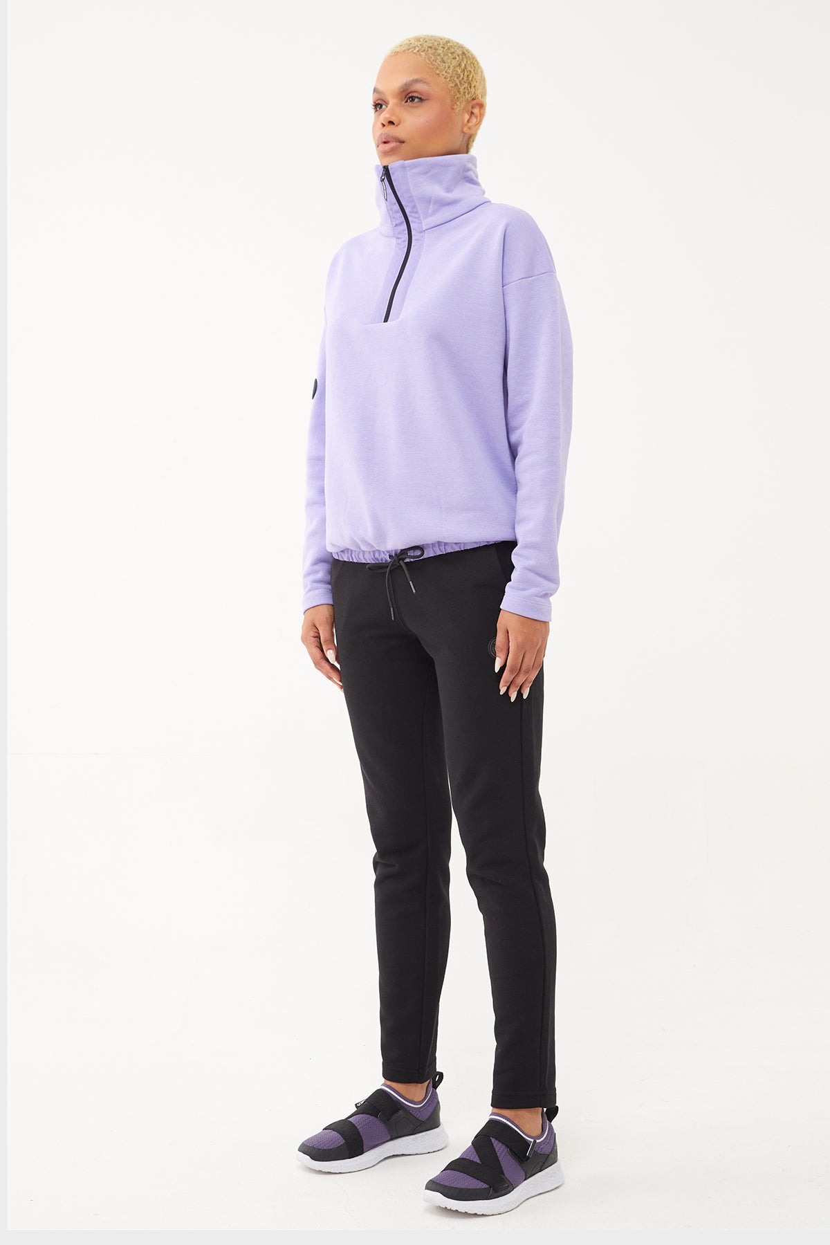 Women's Half Zipper Hoodie Tracksuit