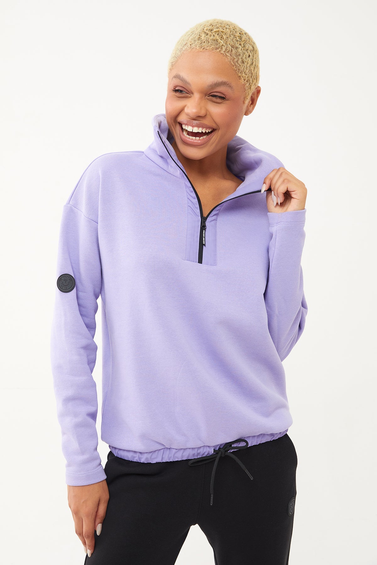 Women's Half Zipper Hoodie Tracksuit