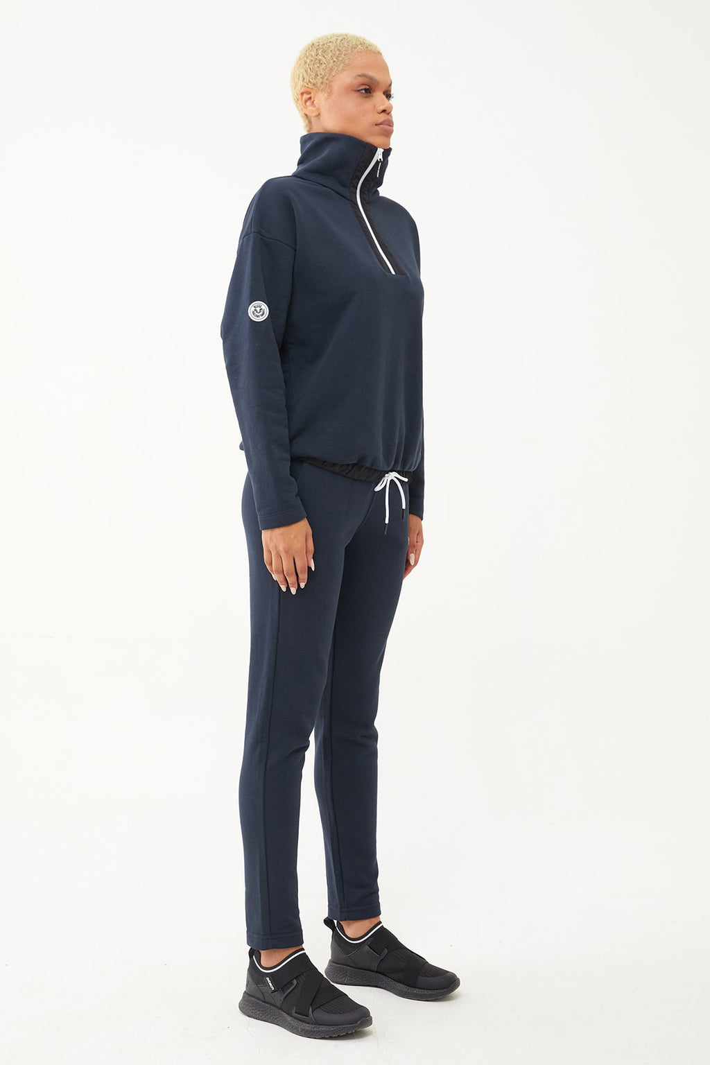 Women's Half Zipper Hoodie Tracksuit