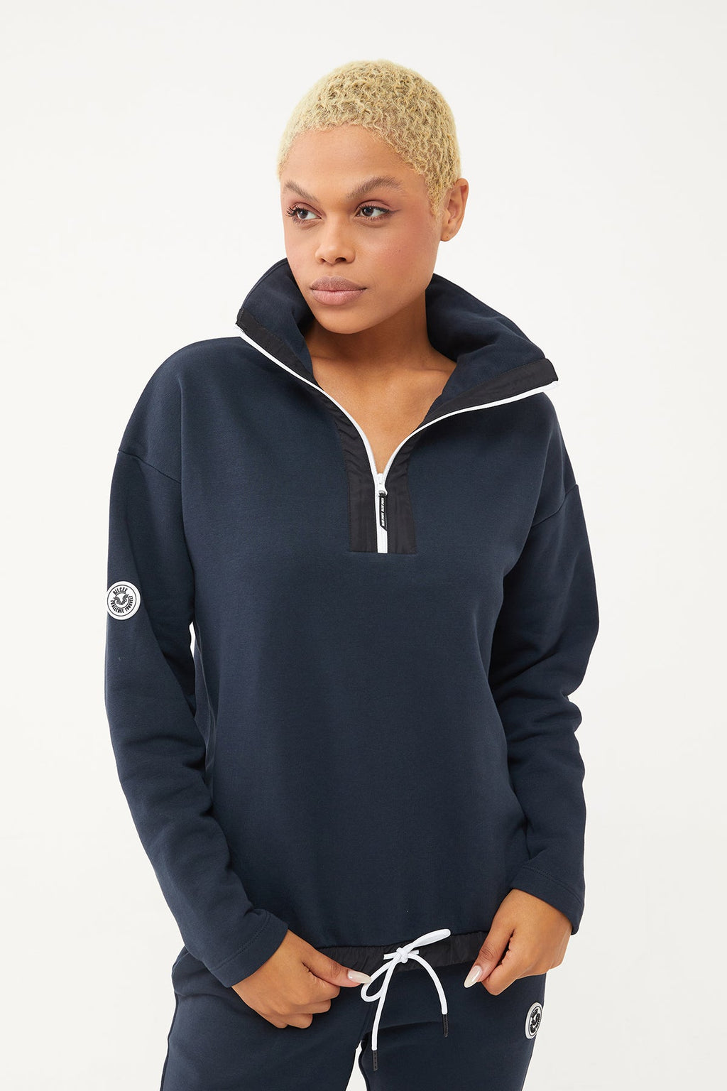 Women's Half Zipper Hoodie Tracksuit