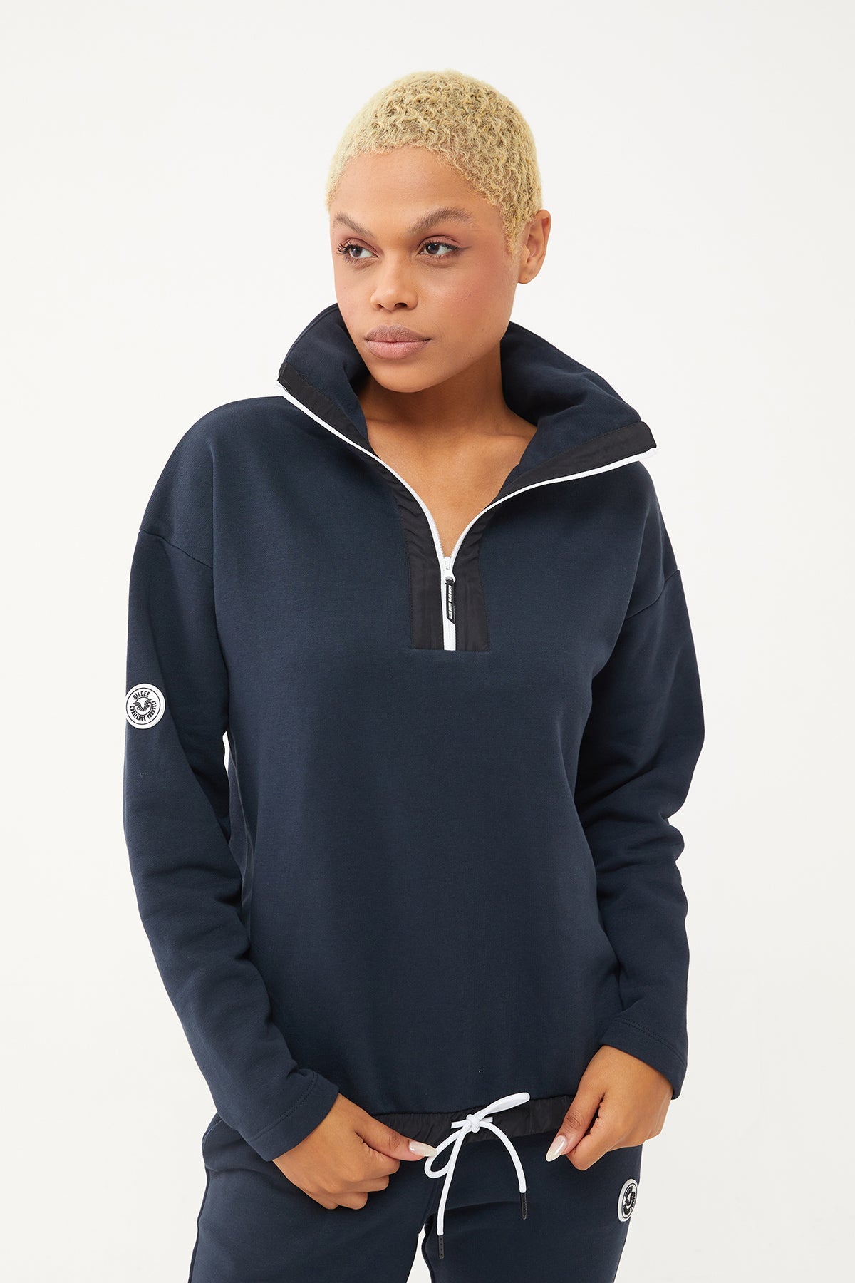 Women's Half Zipper Hoodie Tracksuit