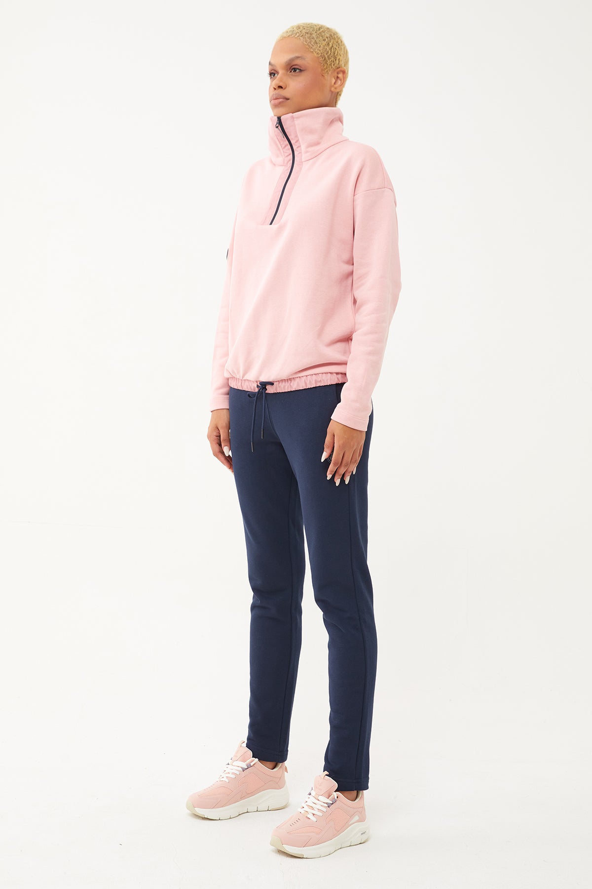 Women's Half Zipper Hoodie Tracksuit