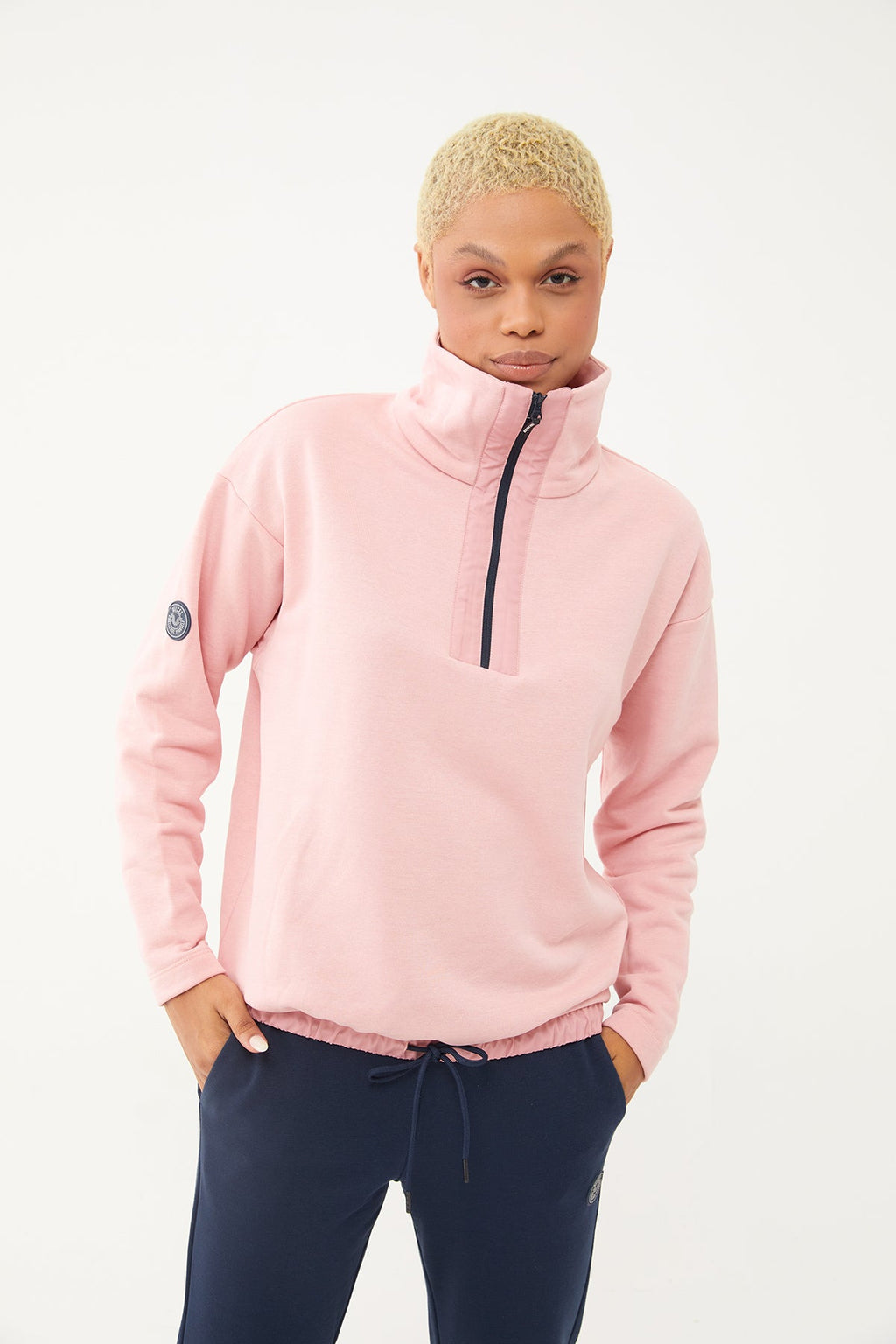 Women's Half Zipper Hoodie Tracksuit