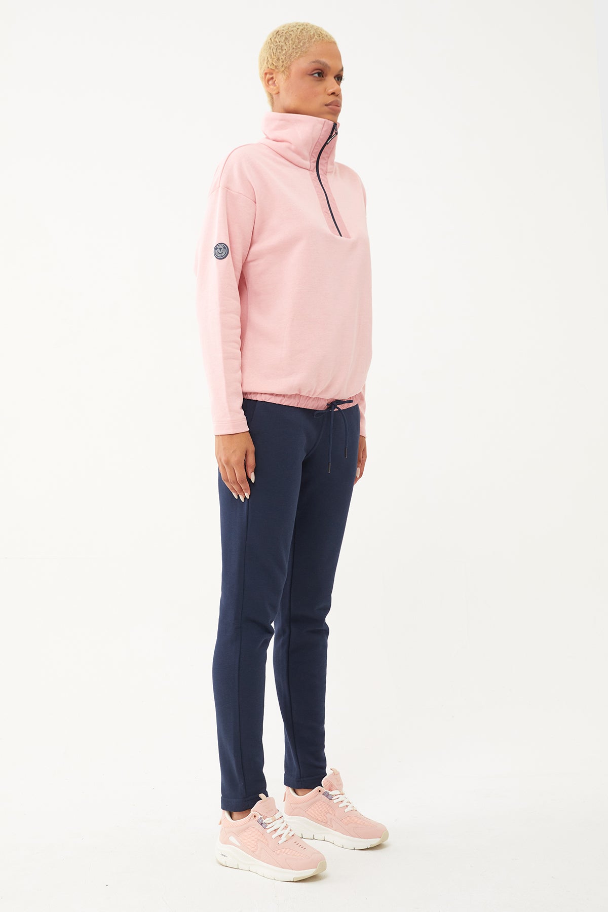 Women's Half Zipper Hoodie Tracksuit