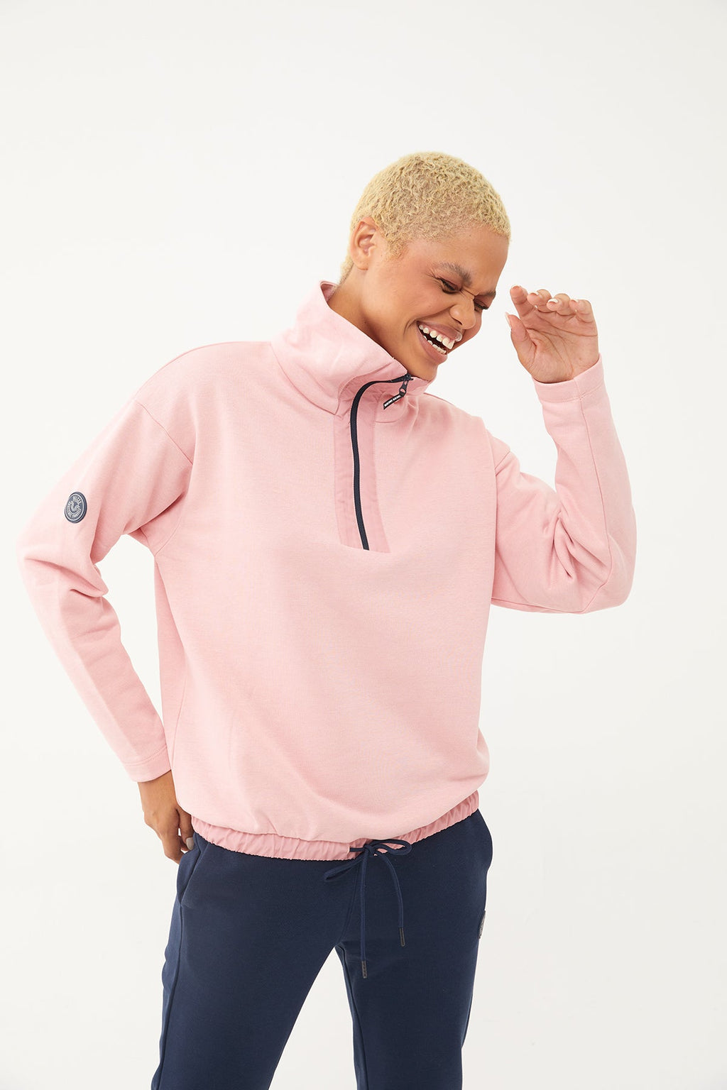 Women's Half Zipper Hoodie Tracksuit