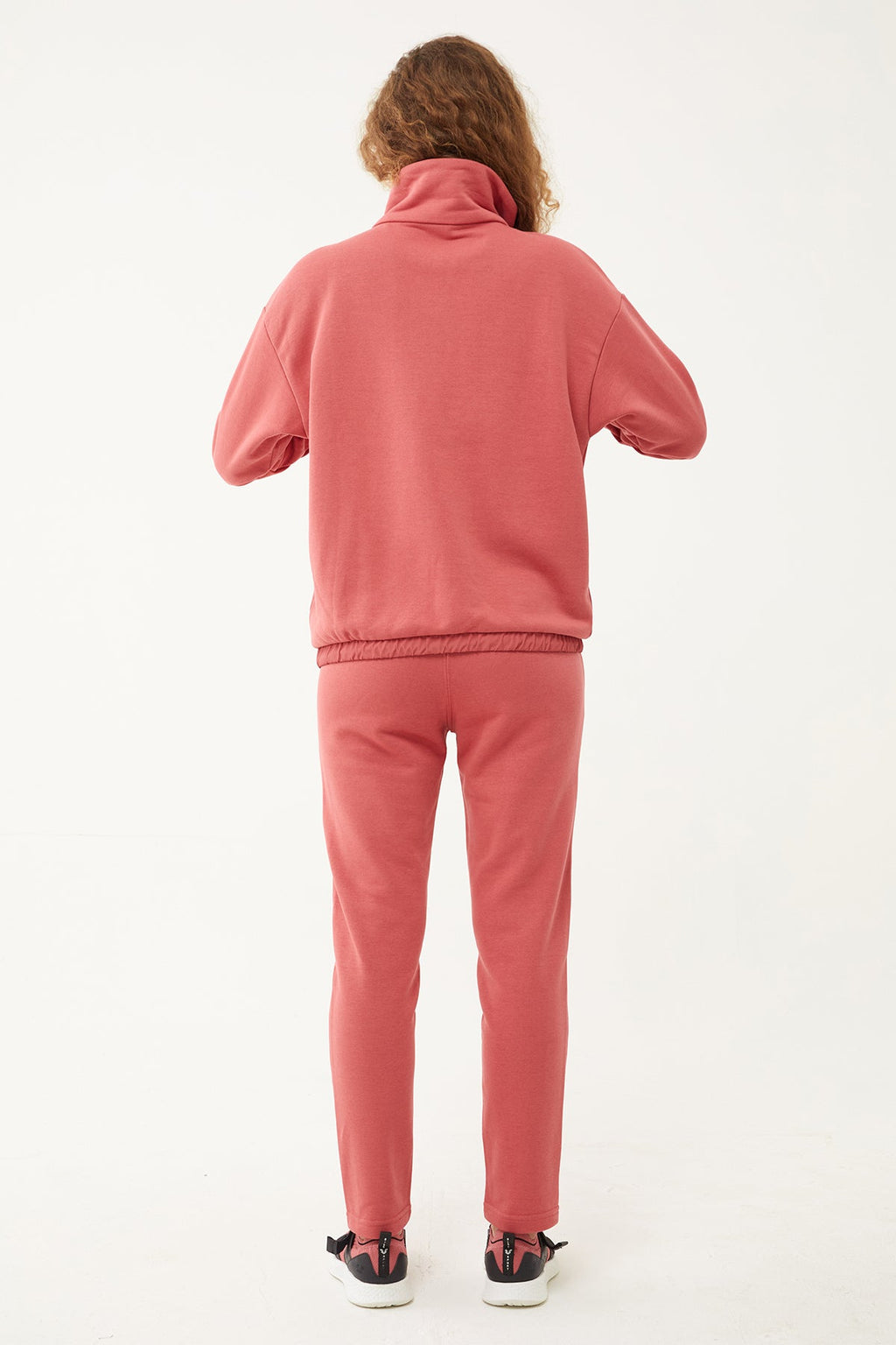 Women's Half Zipper Hoodie Tracksuit
