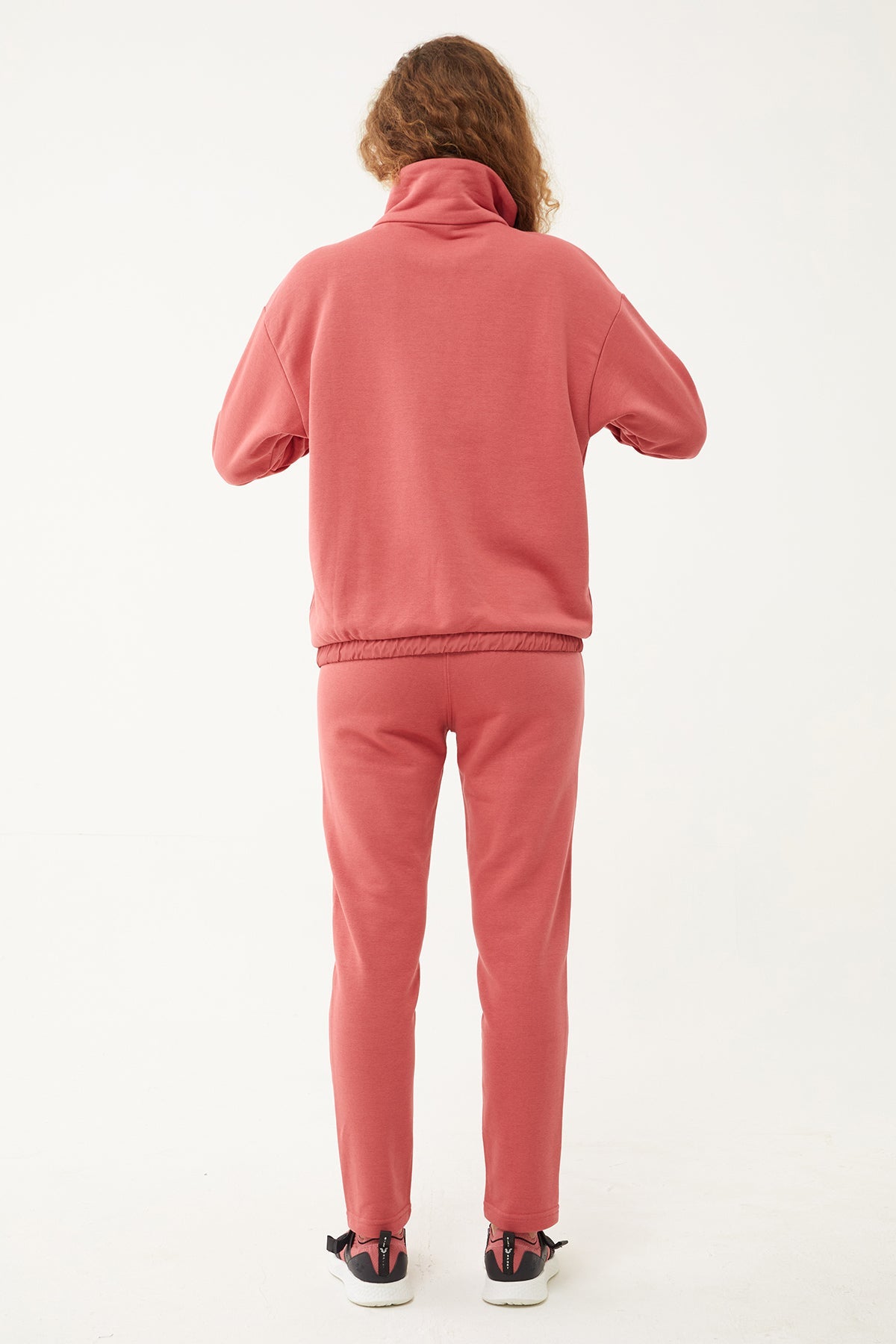 Women's Half Zipper Hoodie Tracksuit