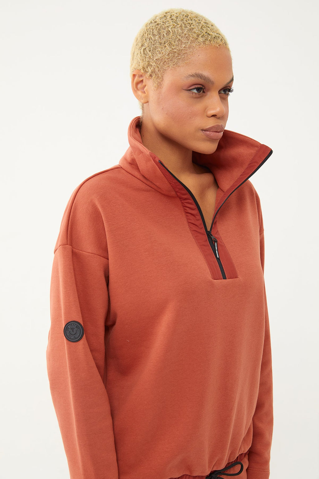 Women's Half Zipper Hoodie Tracksuit