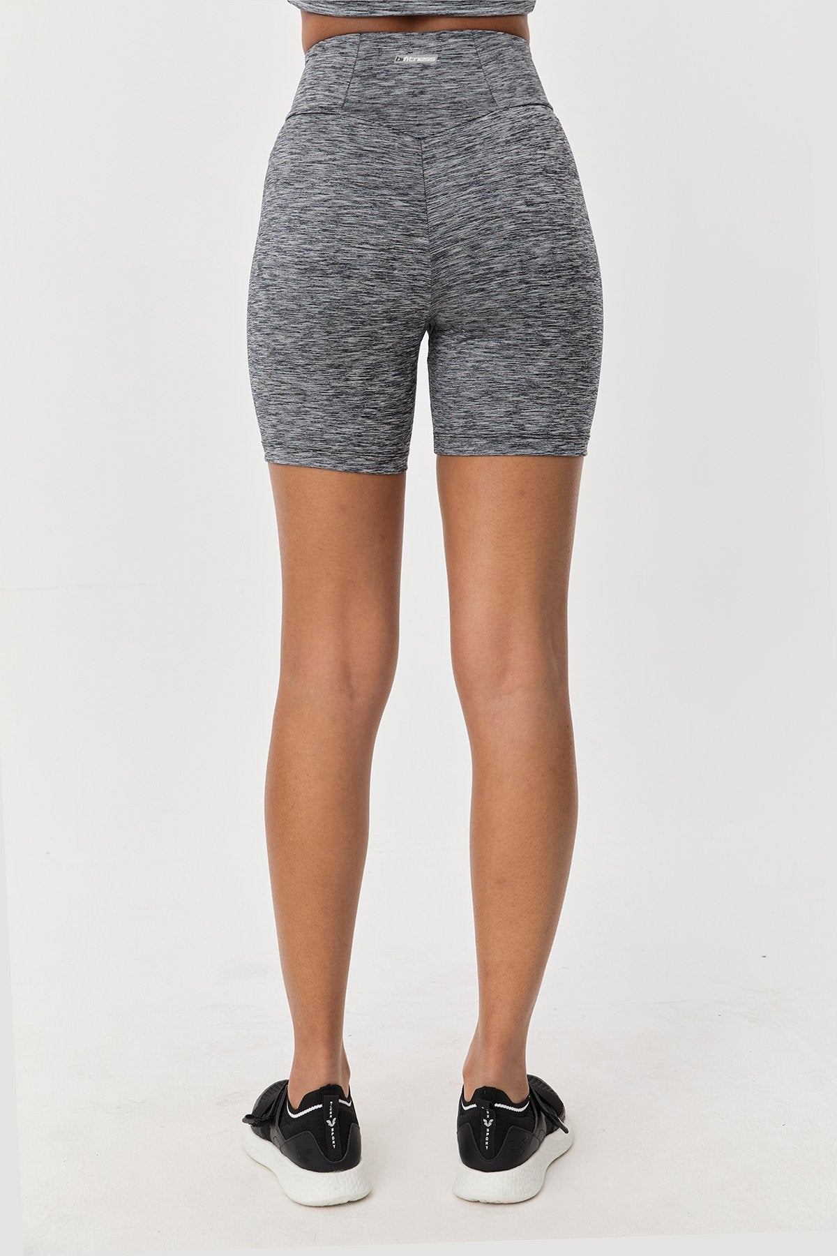 Women's High Waist Above Knee Biker Leggings