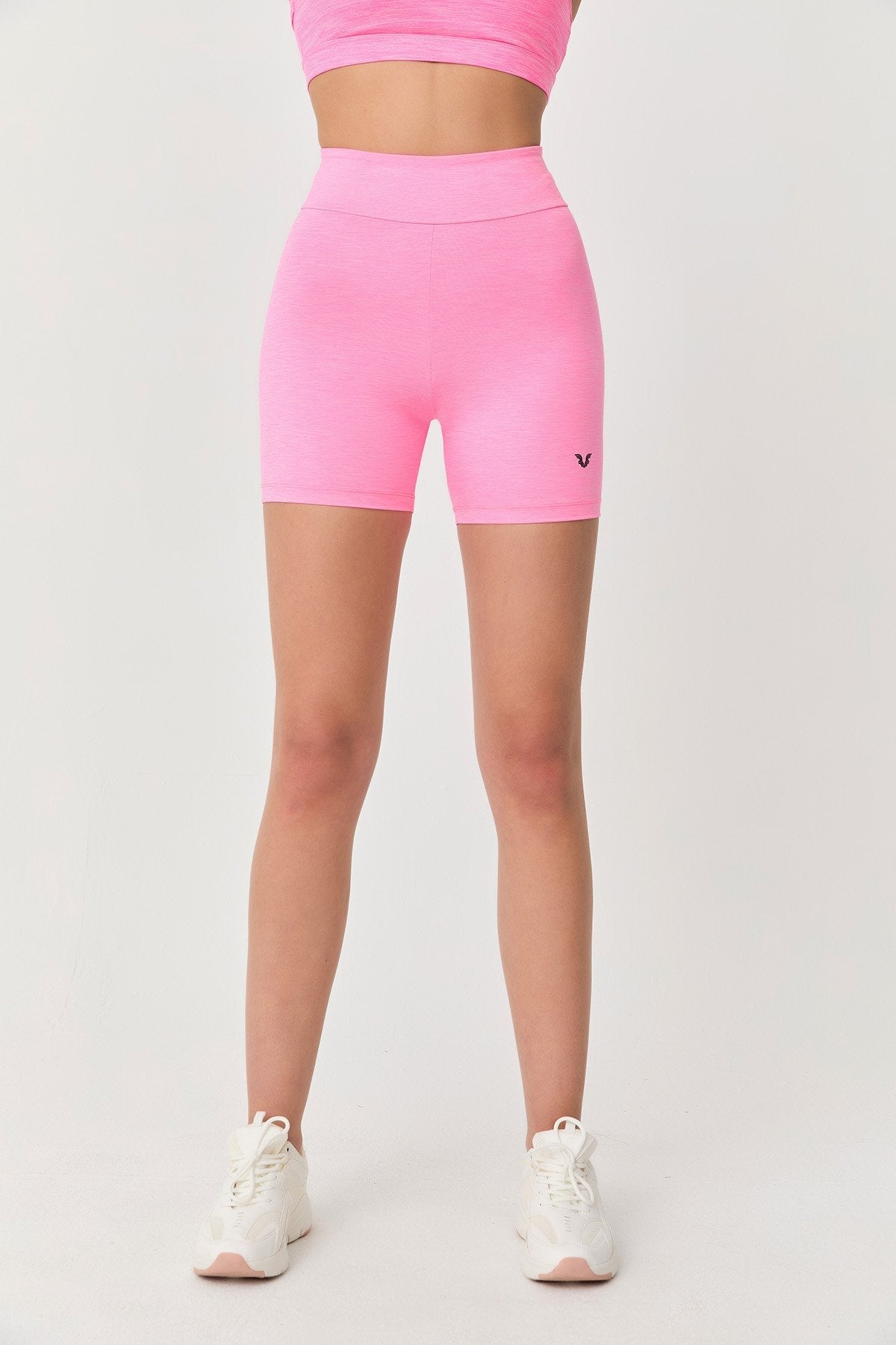 Women's High Waist Above Knee Biker Leggings