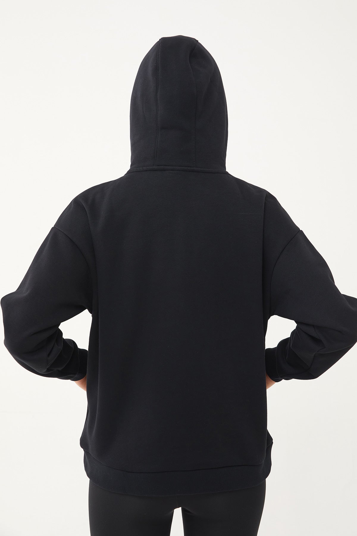 Women's Hooded Glitter Printed Hoodie