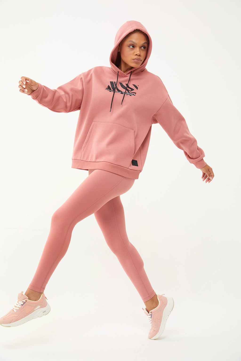Women's Hooded Glitter Printed Hoodie