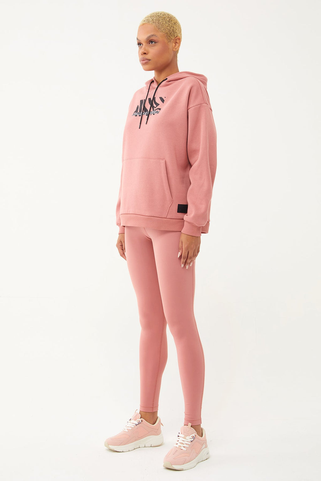 Women's Hooded Glitter Printed Hoodie