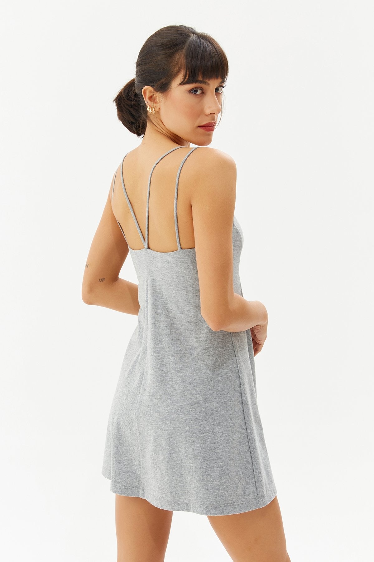 Women's Rope Strap Corset Jumpsuit Tennis Dress