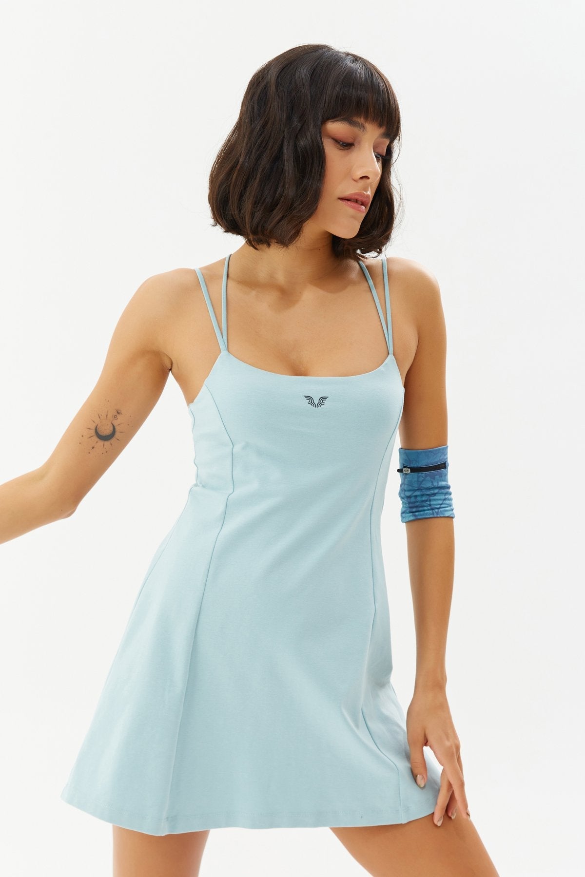 Women's Rope Strap Corset Jumpsuit Tennis Dress