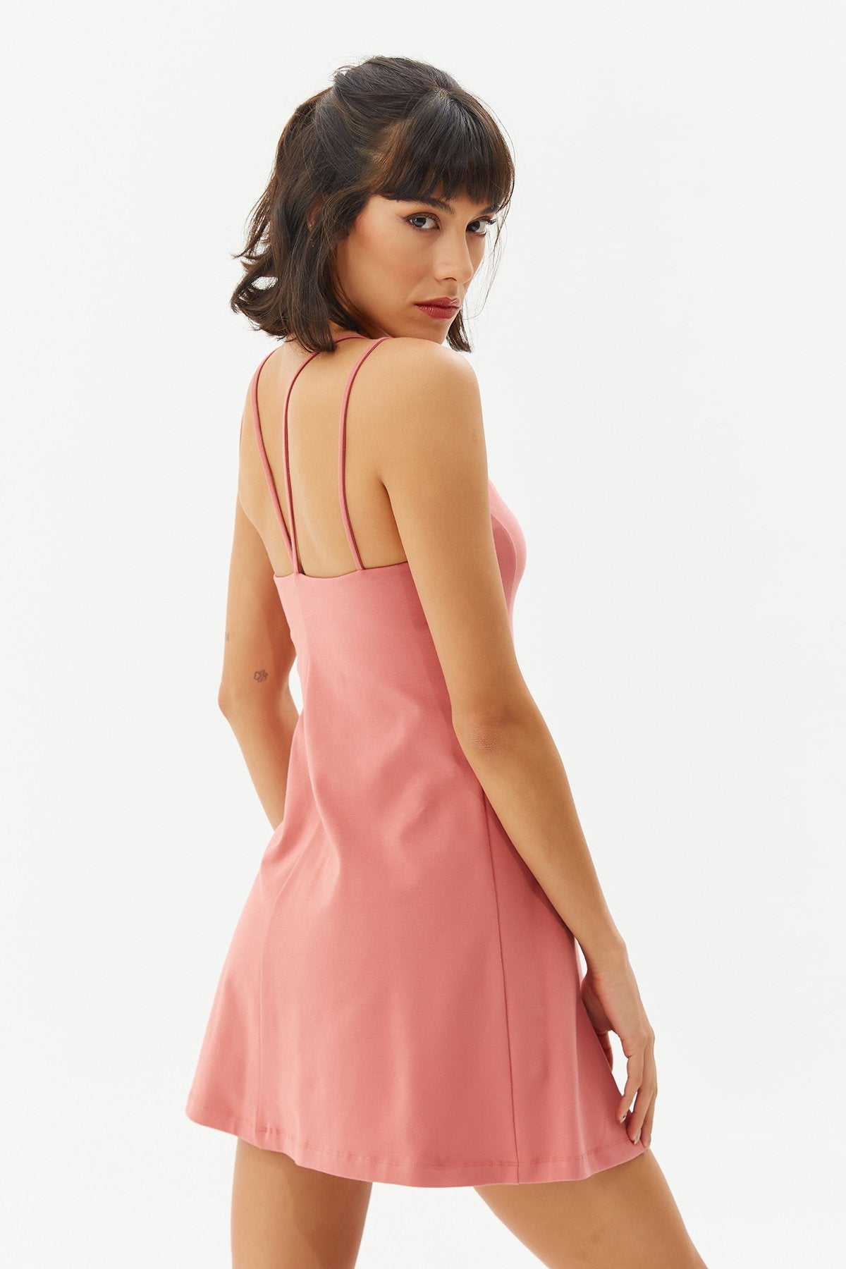 Women's Rope Strap Corset Jumpsuit Tennis Dress