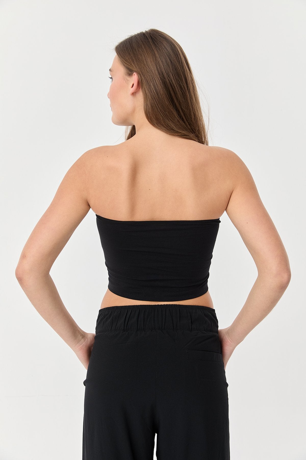 Women's Strapless Straight Crop