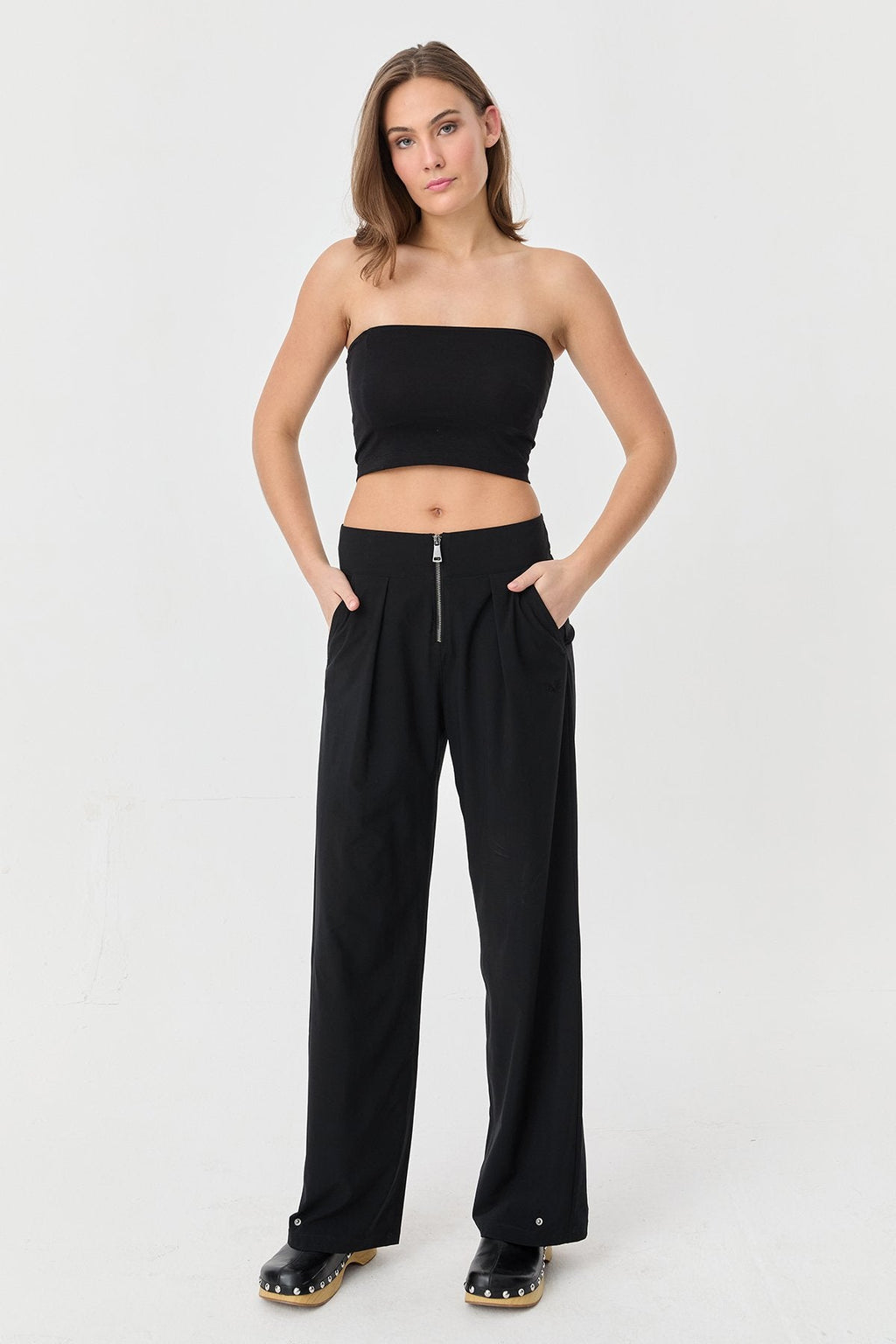 Women's Strapless Straight Crop