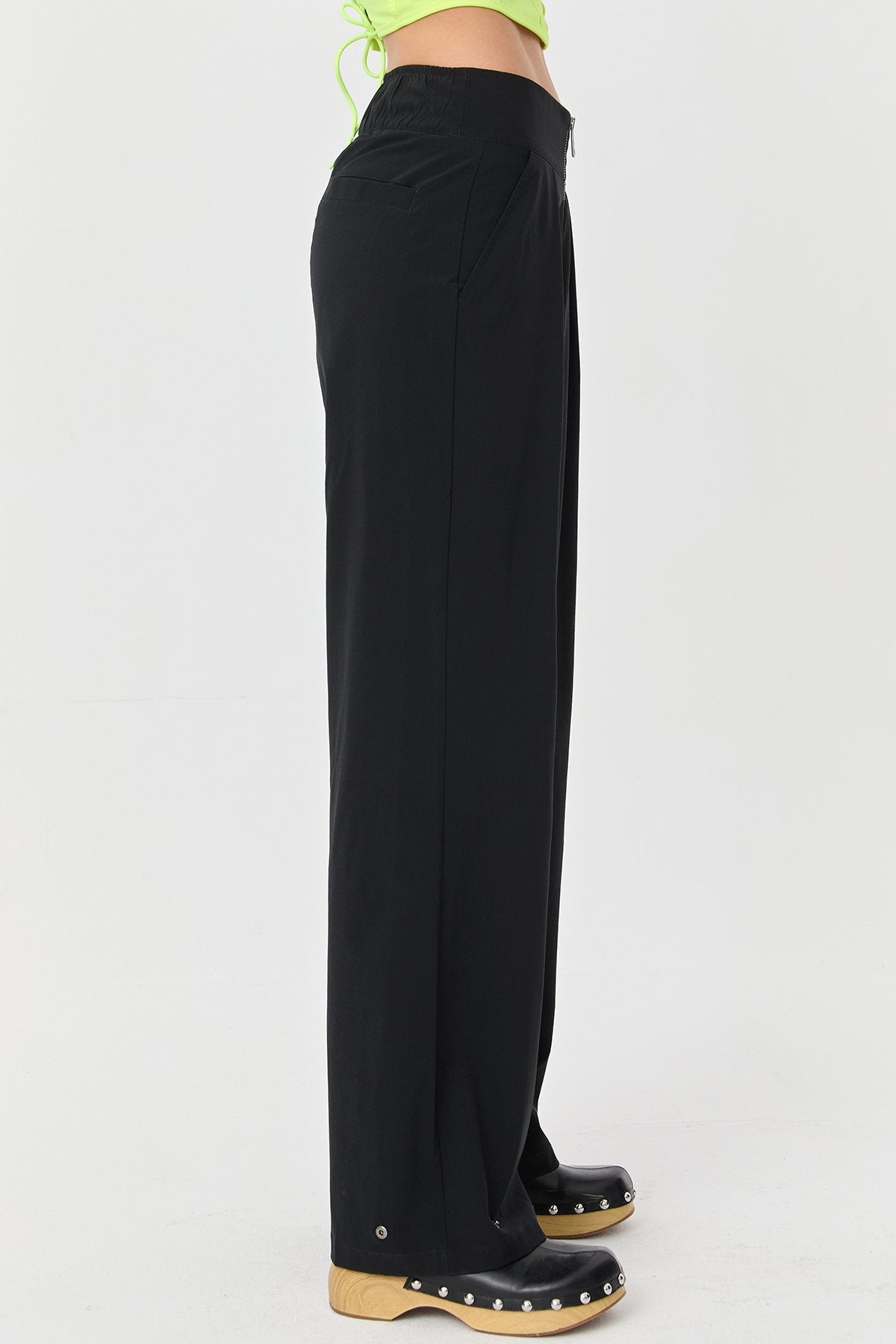 Women's Thın Lycra Woven Lıghtweıght Trousers