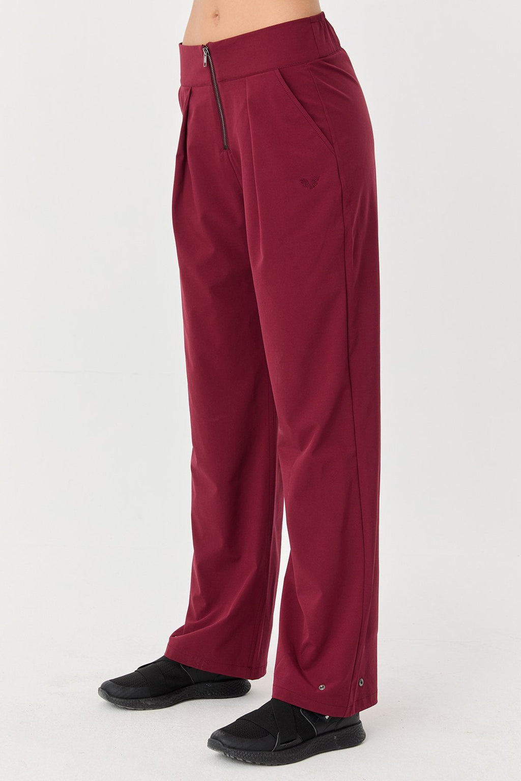 Women's Thın Lycra Woven Lıghtweıght Trousers