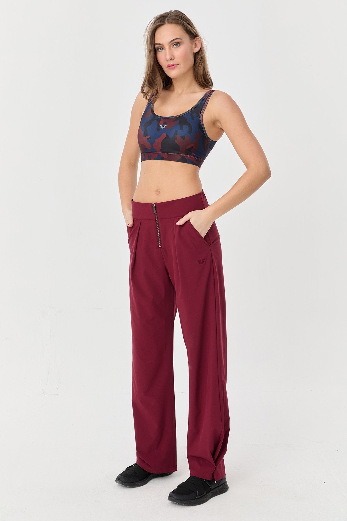 Women's Thın Lycra Woven Lıghtweıght Trousers