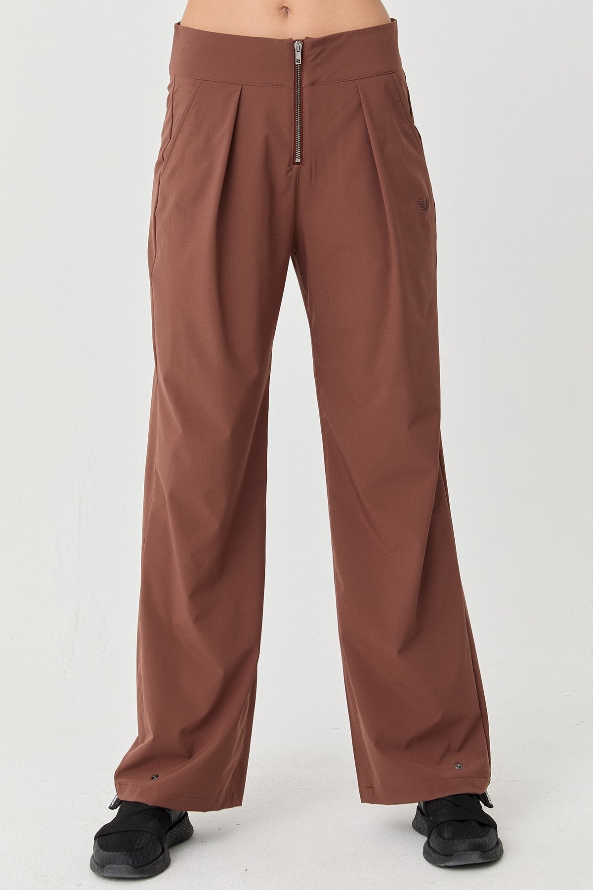 Women's Thın Lycra Woven Lıghtweıght Trousers