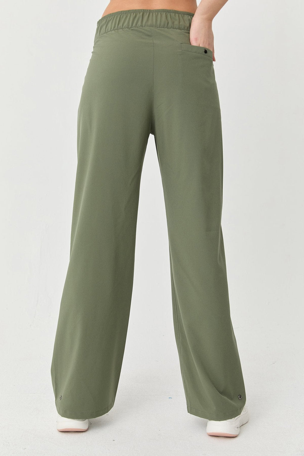 Women's Thın Lycra Woven Lıghtweıght Trousers