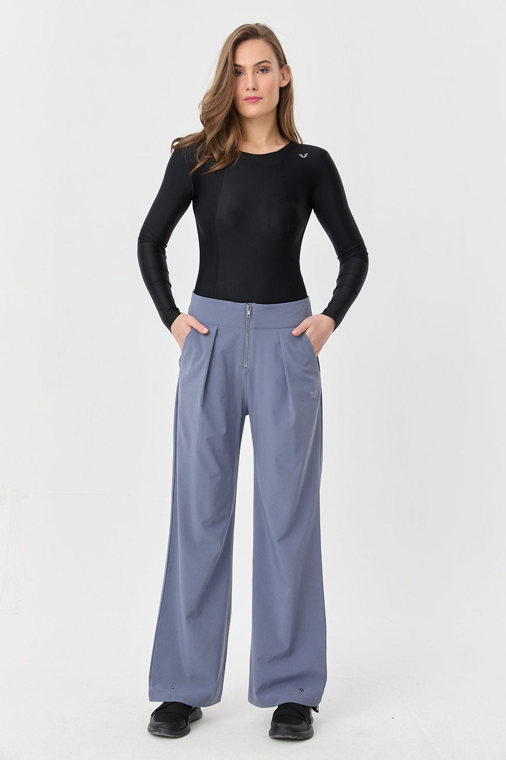 Women's Thın Lycra Woven Lıghtweıght Trousers