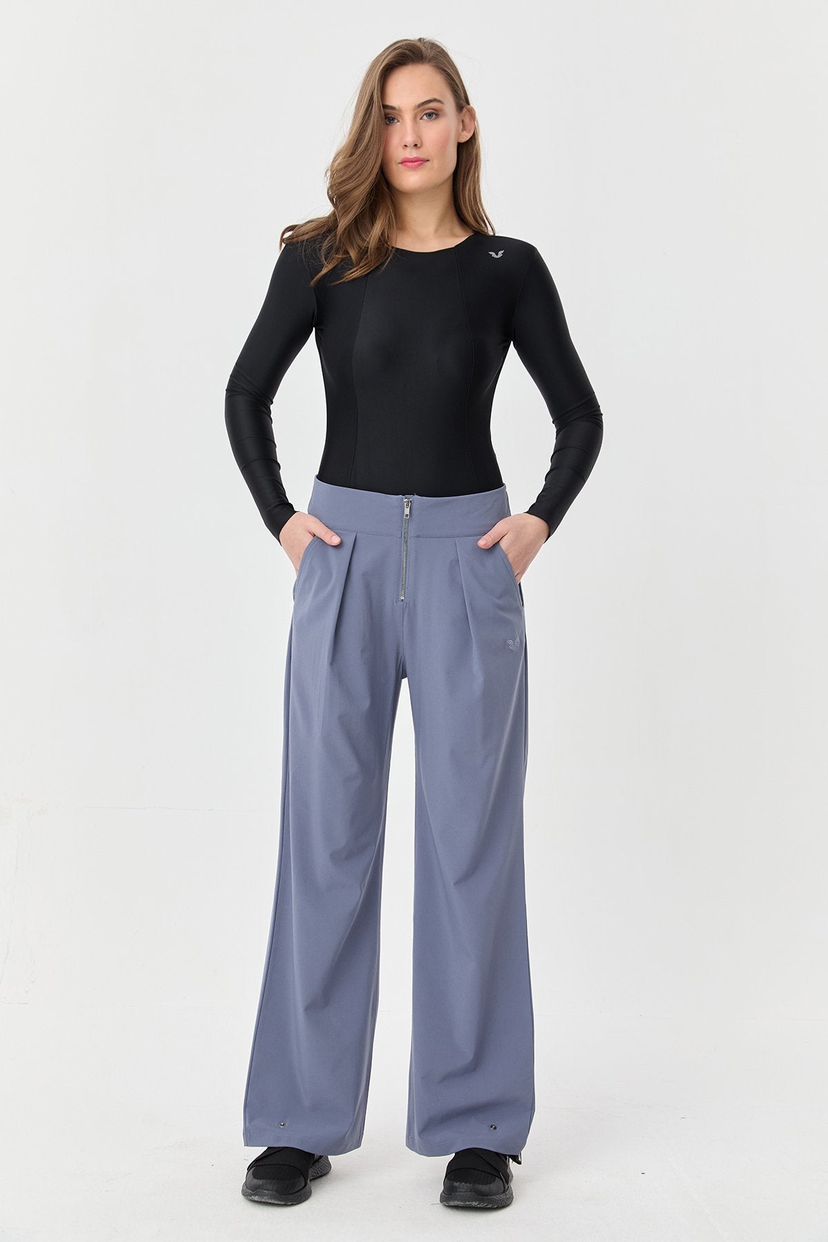 Women's Thın Lycra Woven Lıghtweıght Trousers