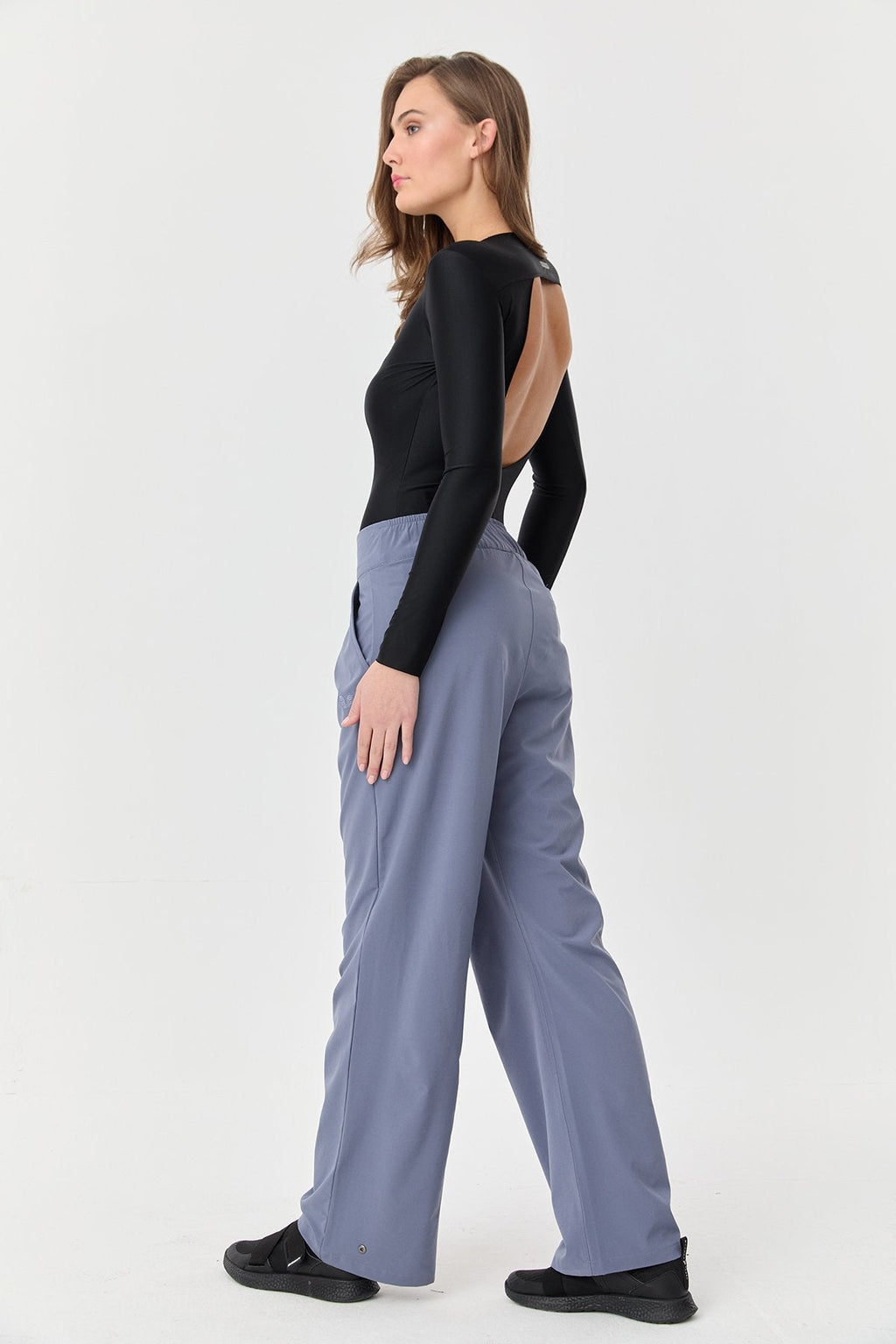 Women's Thın Lycra Woven Lıghtweıght Trousers