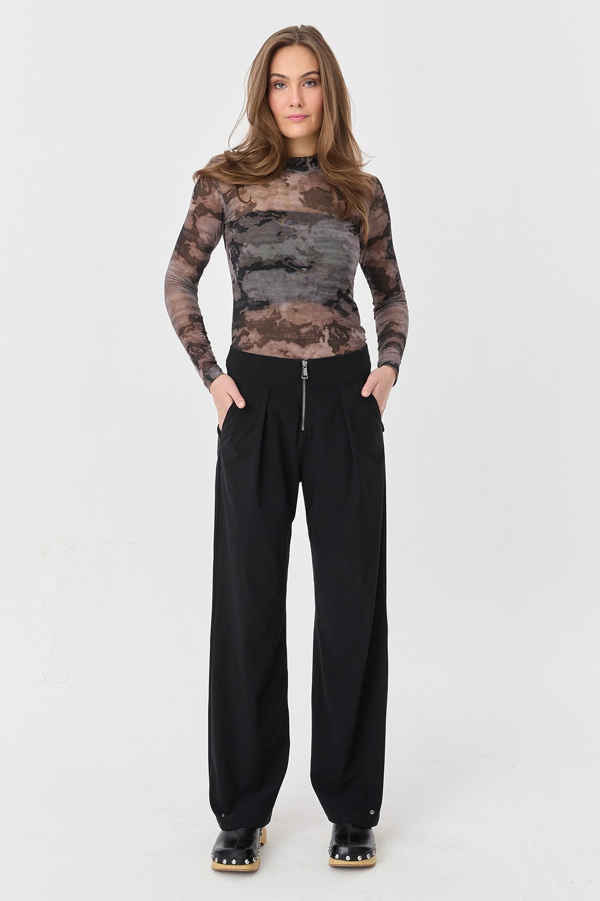 Women's Transparent Digital Printed Body
