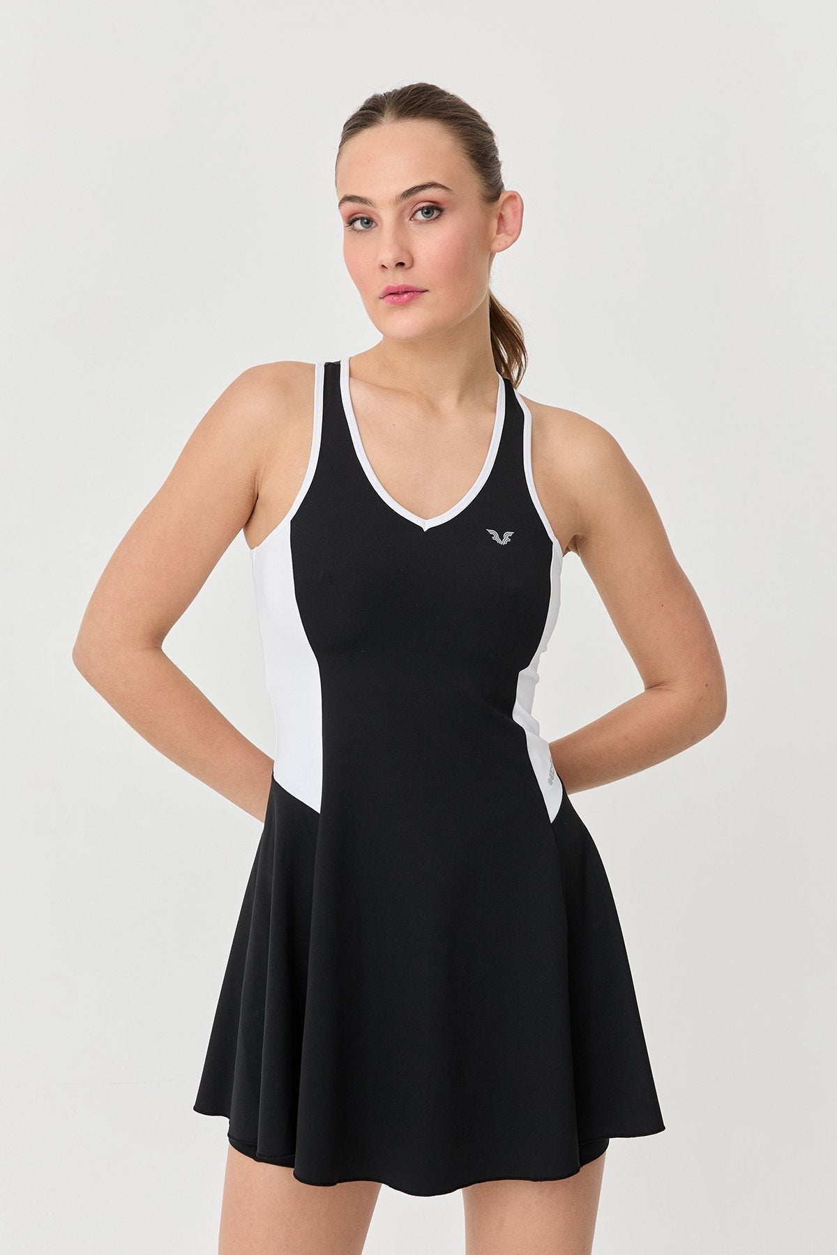Women's V-Neck Tennis Tights Dress