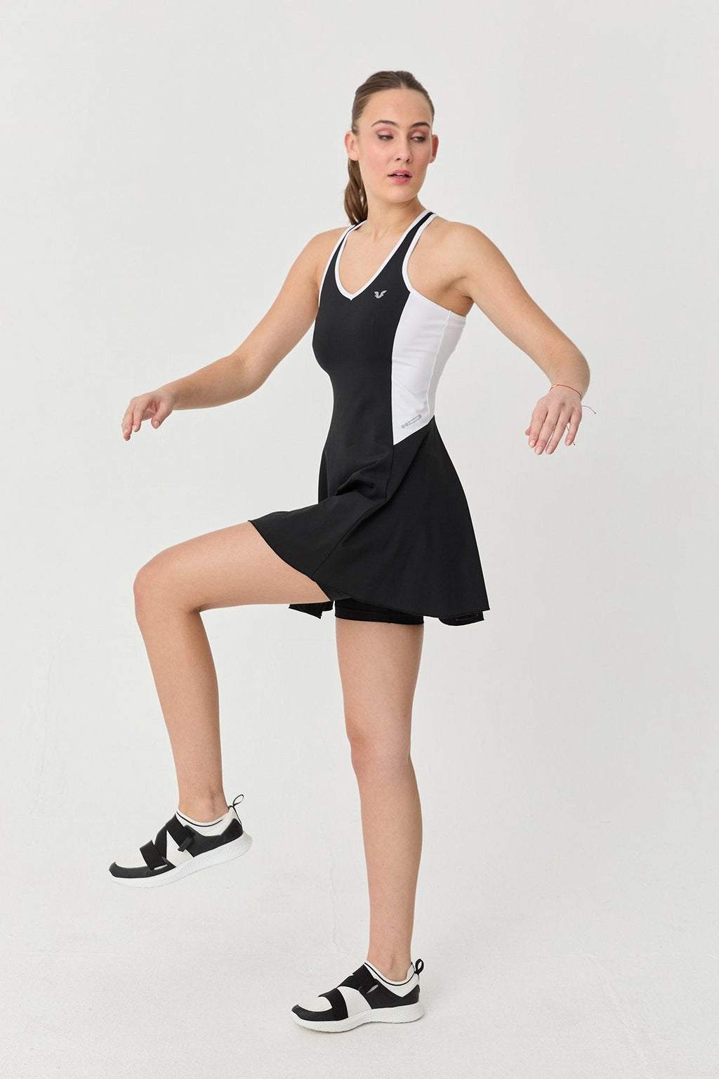 Women's V-Neck Tennis Tights Dress
