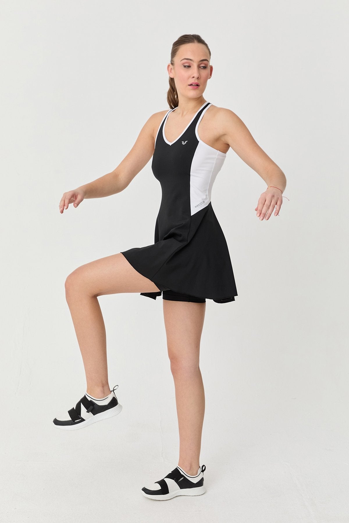 Women's V-Neck Tennis Tights Dress
